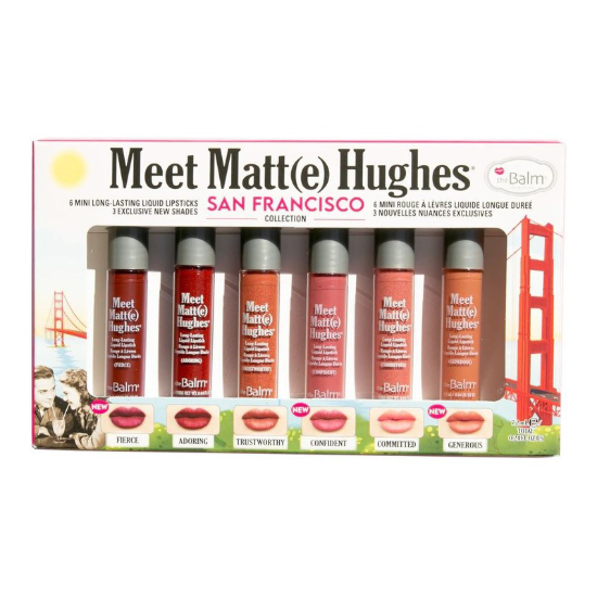 پک شش تایی رژ مایع مات دبالم  Meet Matte Hughes مدل San Francisco
