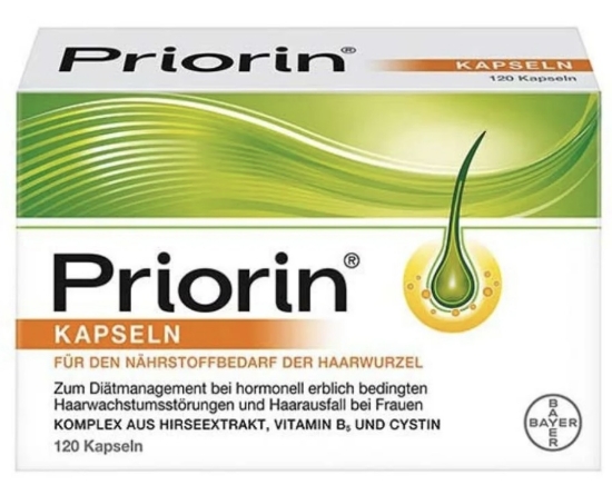 تصویر  مکمل پریورین ضد ریزش مو ۱۲۰ عددی